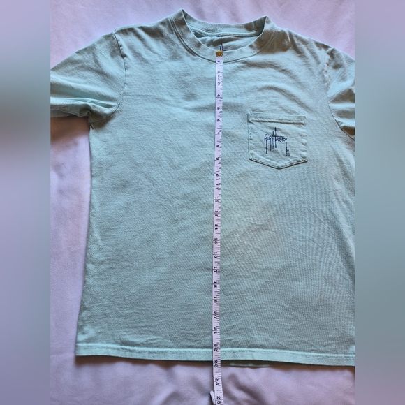 Guy Harvey Swordfish Graphic Pocket Tee Aqua Blue Men’s Medium - Picture 5 of 5